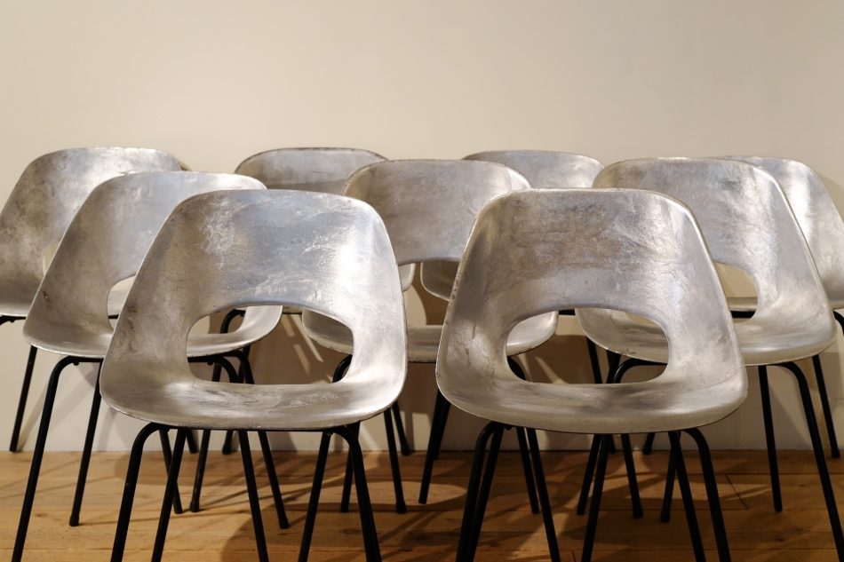 Pierre Guariche / Tulip chair Aluminum 3 | HARRYS ANTIQUE MARKET 